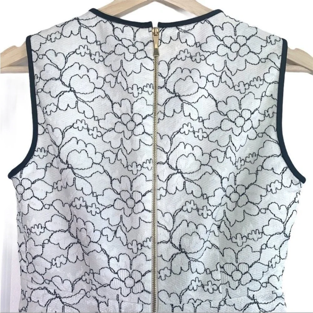 🔥🆕 KATE SPADE New York Linen and Lace Floral Dress size 4